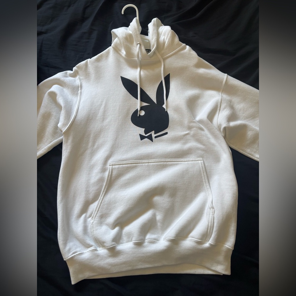 Playboy White Hoodie for Men